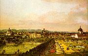 Bernardo Berlotto View of Vienna from the Belvedere oil painting on canvas